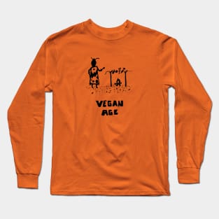 Vegan Cave Person Long Sleeve T-Shirt